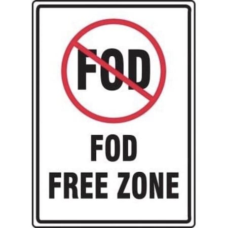 Accuform SAFETY SIGN FOD FREE ZONE 14 X 10 MQTL501XT MQTL501XT